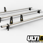 3 Bar Heavy Duty Aluminium Roof Bars For The Citroen Relay Pre Oct 06