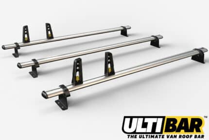 3 Bar Heavy Duty Aluminium Roof Bars For The Renault Master Pre 2010 Van