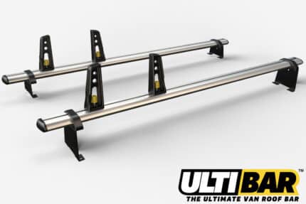 2 Bar Heavy Duty Aluminium Roof Bars For The Vauxhall Combo 2001 - 2012