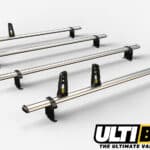 4 Bar Heavy Duty Roof Bars For The High Roof Renault Trafic Pre Sept 2014 Van