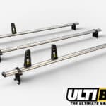 3 Bar Reinforced Aluminium Roof Bars For The Fiat Ducato Van Oct 2006 On