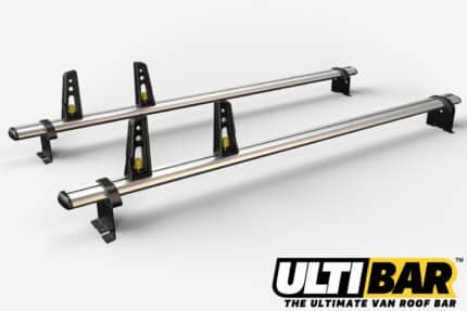 2 Bar Reinforced Aluminium Roof Bars For The Low Roof Peugeot Expert Van 07 - 2016