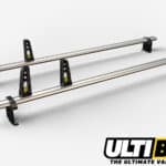 2 Bar Heavy Duty Roof Bars For The Low Roof Vauxhall Vivaro Pre Sept 2014 Van