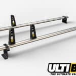 2 Bar Heavy Duty Roof Bars For The VW Volkswagen T5/T6 Transporter Van Low Roof