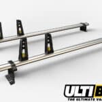 2 Bar Heavy Duty Aluminium Bars For The 2008 - 2018 Peugeot Partner Van