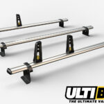 3 Bar Heavy Duty Aluminium Roof Bars For The NV200 Van