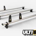 3 Bar Heavy Duty Aluminium Roof Bars For The Nissan NV400 (Interstar 2022-Present) Van