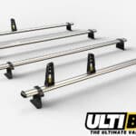 4 Bar Heavy Duty Aluminium Roof Bars For The Nissan NV400 (Interstar 2022-Present) On Van