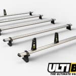 5 Bar Heavy Duty Aluminium Roof Bars For The Vauxhall Lwb Movano May 2010 -2021 Van