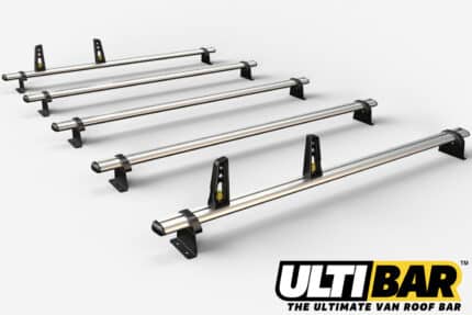 5 Bar Heavy Duty Aluminium Roof Bars For The Vauxhall Lwb Movano May 2010 -2021 Van