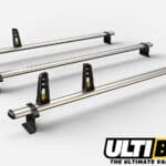 3 Bar Heavy Duty Aluminium Bars for the 2014-On Transit Med Roof