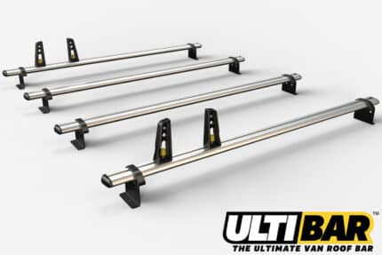 4 Bar Heavy Duty Aluminium Roof Bars for the 2014-On Transit Med Roof