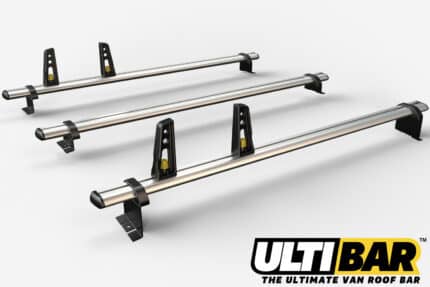 3 Reinforced Aluminium Roof Bars L1 SWB Vx Vivaro 2019-On /  Fiat Scudo 2022-On